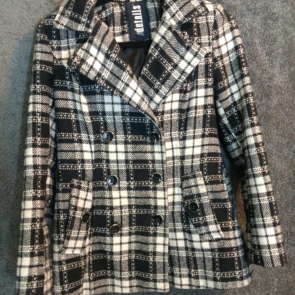 Plaid Peacoat